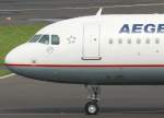 dusseldorf-dus Aegaen Airlines, SX-DVX, Airbus A 320-200 (Bug/Nose), 28.07.2011, DUS-EDDL, D�sseldorf, Germany 

