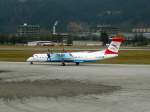 Dash 8 DHC8-402Q Dash 8 der Austrian Arrows (OE-LGB) fotografiert am Flughafen Innsbruck Kranebitten am 08.03.08.