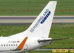 dusseldorf-dus XL Airways Germany, D-AXLF 'Doris', Boeing 737-800 wl (Seitenleitwerk/Tail ~ Schauinsland-Reisen), 28.07.2011, DUS-EDDL, D�sseldorf, Gemany 

