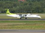 Air Baltic De Havilland Canada DHC-8-402Q YL-BAX nach der Landung ...
