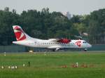 CSA ATR-42-500 OK-JFK kurz vor dem Start in Berlin-Tegel am ... CSA ATR-42-500 OK-JFK kurz vor dem Start in Berlin-Tegel am ...