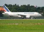 Air France A 319-111 F-GRXD kurz vor dem Start in ...