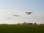 PZL 104 Wilga 35 D-EWRE beim Doppelschlepp mit einem SZD ...