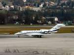 innsbruck-inn Eine Cessna 750 Citation X (P4-AND) ist soeben auf dem Flughafen Kranebitten in Innsbruck gelandet. 08.03.08