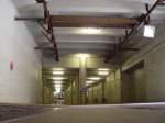 Flughafen Tempelhof. Der Eisenbahntunnel unter dem Flughafengeb�ude/Gel�nde. Die etwas angerostete ...