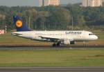 Lufthansa A 319-114 D-AILT Straubing nach der Landung in Berlin-Tegel ...