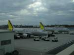 A319 2x German Wings A 319 im K�ln/Bonner Flughafen.(12.04.2008)