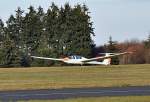 Grob G-103A Twin II Acro bei der Landung auf dem ...