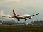 berlin-tegel-txl LTU 330-200 D-ALPE Berlin TXL 14.04.2008 kurz vor der Landung auf RWY 26R