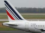 dusseldorf-dus Air France, F-GUGD, Airbus, A 318-100 (neue AF-Lackierung ~ Seitenleitwerk/Tail), 13.11.2011, DUS-EDDL, D�sseldorf, Germany 