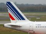dusseldorf-dus Air France, F-GRHV, Airbus, A 319-100 (Seitenleitwerk/Tail), 13.11.2011, DUS-EDDL, D�sseldorf, Germany 

