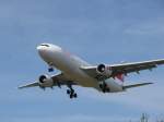 Swiss Airbus vor Landung auf Piste 14.