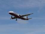 A320 Air Berlin Airbus A320 im Landeanflug auf Z�rich-Kloten.