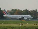 Air France A 320-211 F-GJVW kurz vor dem Start in ...