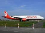 Air Berlin A 321-211 D-ALSA auf dem Weg zum Start ...