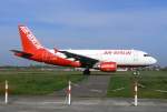 Air Berlin A 319-112 D-ABGH auf dem Weg zum Start ...