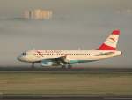 Austrian A 319-112 OE-LDG nach der Landung in Berlin-Tegel am ...
