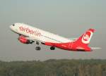 Air Berlin(Belair) A 320-214 HB-IOQ beim Start in Berlin-Tegel am ...