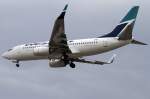 WestJet, C-GYWJ, Boeing, B737-7CT, ...  Kurt Greul 22.01.2012