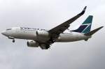 WestJet, C-FIWS, Boeing, B737-76N, ...  Kurt Greul 23.01.2012