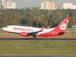 Air Berlin B 737-76J D-ABLB beim Start in Berlin-Tegel am 15.10.2011