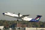 Malev De Havilland Canada DHC-8-402Q HA-LQB beim Start in Berlin-Tegel am  15.10.2011