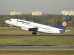Lufthansa B 737-530 D-ABIB Esslingen beim Start in Berlin-Tegel am ...