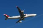 zurich-zrh Swiss International Air Lines, HB-JMF, Airbus A340-313X. Am Ende der Startbahn 16 kann man den A340 noch gut mit einem kleinen Tele fotografieren. 29.1.2008