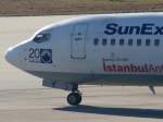 SunExpress, TC-SUY, Boeing, 737-800 wl (Bug/Nose), 16.01.2012, STR-EDDS, Stuttgart, Germany ...