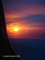 Flug in den Sonnenuntergang ...  Harald Schmidt 11.02.2012
