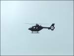 EC 135 Ein Helikopter der Bundespolizei �berflog am 01.05.08 das Auto & Technik Museum in Sinsheim.