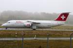Swiss, HB-IYQ, BAe, ARJ-100, ...  Kurt Greul 28.02.2012