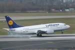 Lufthansa 737-500 beim aufsetzen ...  Sebastian S�ss 12.03.2012