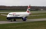 British Airways,G-EUOA,(c/n 1513),Airbus A319-131,30.03.2012,HAM-EDDH,Hamburg,Germany ...  Henryk Konrad 31.03.2012