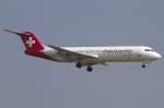Helvetic Airways, HB-JVC, Fokker, ...  Kurt Greul 02.04.2012