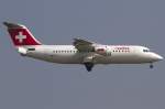 Swiss, HB-IYY, BAe, ARJ-100, ...  Kurt Greul 04.04.2012