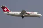 Swiss, HB-IXU, BAe, ARJ-100, ...  Kurt Greul 06.04.2012