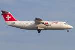 Swiss, HB-IXU, BAe, ARJ-100, ...  Kurt Greul 15.04.2012