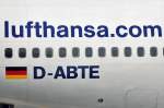 Detailaufnahme der Lufthansa B ...  Rolf Reinhardt 21.04.2012