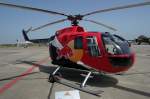 ILA D-HTOM. Eine BO-105 CB von MBB in Diensten von The Flying Bulls GmbH  & Co KG, Insbruck. Foto: ILA 2008, 30.05.2008