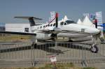 ILA Hawker Beechcraft Kingair B200. Ein sehr erfolgreiches Turboprop Flugzeug aus den USA. Seit 30 Jahren in den L�ften unterwegs.Foto: ILA 2008, 30.05.2008