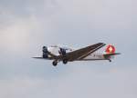 Junkers Eine Ju-52 der schweizerichen JU-AIR am Anfang der 90er Jahre auf einer Flugschau in Friedrichshafen.
