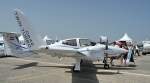 ILA OE-VTF. Diamond DA42 Twin Turbo. Die Dieselmotore der DA42 k�nnen auch mit JET-A1 Treibstoff betrieben werden. Foto: ILA 2008, 30.05.2008