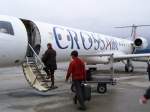 Ein Crossair Embraer 145 ...  Andreas Mack 24.08.2008
