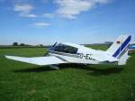 Robin-Regent, franz�sischer 4-sitziger Tiefdecker,beliebtes 
Schleppflugzeug f�r Segelflieger, 180PS, max.260Km/h,
Tannheim Aug.2006 ...