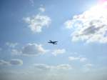 Lockheed die 'Superconny' fiegt nach erfolgreicher Saison in ihr Winterquartier nach Lahr/Schwarzwald-hier im Landeanflug 