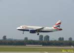 dusseldorf-dus British Airways, G-EUOG. Flughafen D�sseldorf. 28.09.2008.