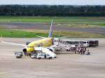 HLX.com(D-AHFX)ist soeben in D�sseldorf gelandet; 080904  ...
