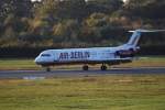 Fokker 100 D-AGPD der Air Berlin nach ihrer Landung in ...