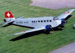 Junkers Ju-52 - Swissair - 1985 in Leutkirch/Allg�u.